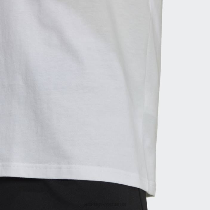 Adidas tricou cu logo de fotbal alb bărbați alb 2JBN20557