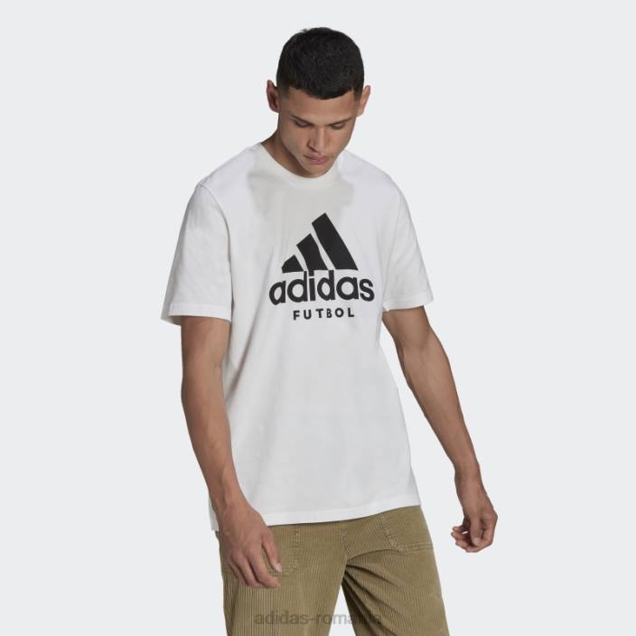 Adidas tricou cu logo futbol adidas alb bărbați alb 2JBN20514