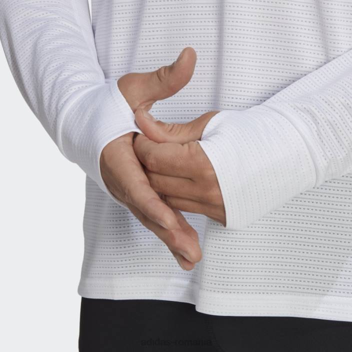 Adidas tricou cu mânecă lungă, alb adidas bărbați alb 2JBN20658