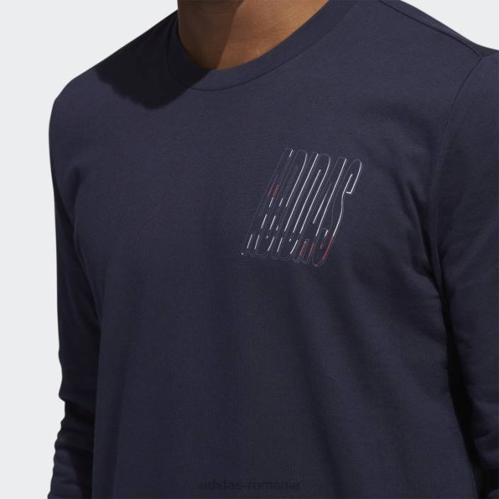 Adidas tricou cu mânecă lungă cu grafic sportiv ink dynamic bărbați cerneală 2JBN20225