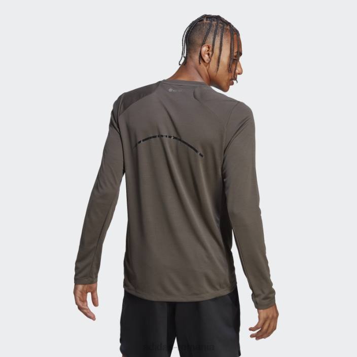 Adidas tricou cu mânecă lungă de antrenament olive best of adi bărbați măsline 2JBN20549