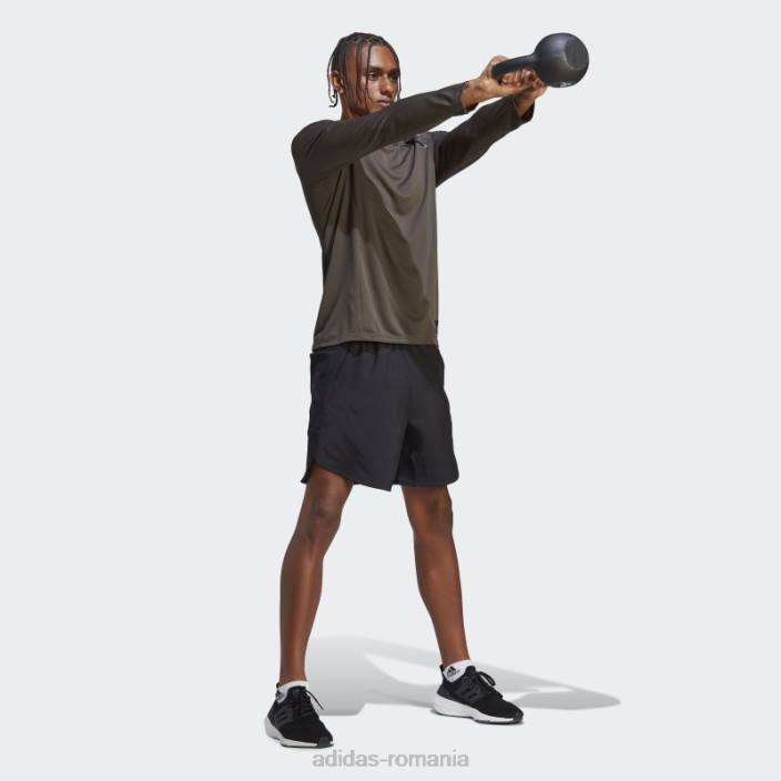 Adidas tricou cu mânecă lungă de antrenament olive best of adi bărbați măsline 2JBN20549