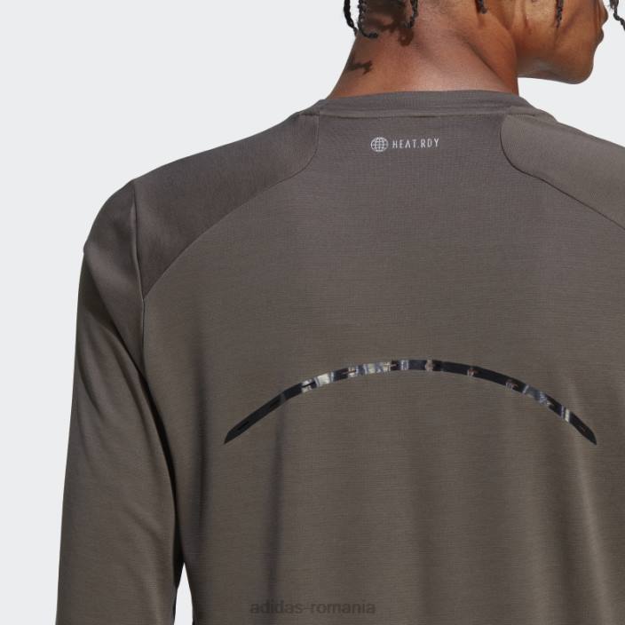 Adidas tricou cu mânecă lungă de antrenament olive best of adi bărbați măsline 2JBN20549