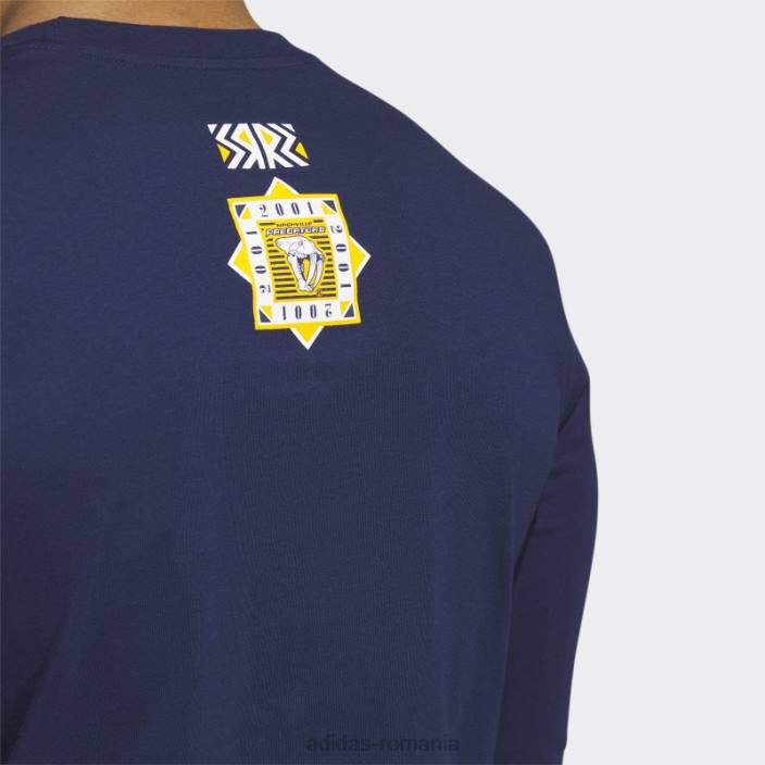 Adidas tricou cu mânecă lungă de la prădători bleumarin bărbați navy/nhl-npr-51q 2JBN20590
