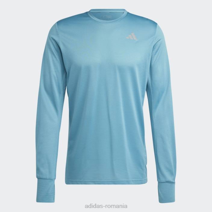 Adidas tricou cu mânecă lungă own the run albastru bărbați albastru 2JBN20624