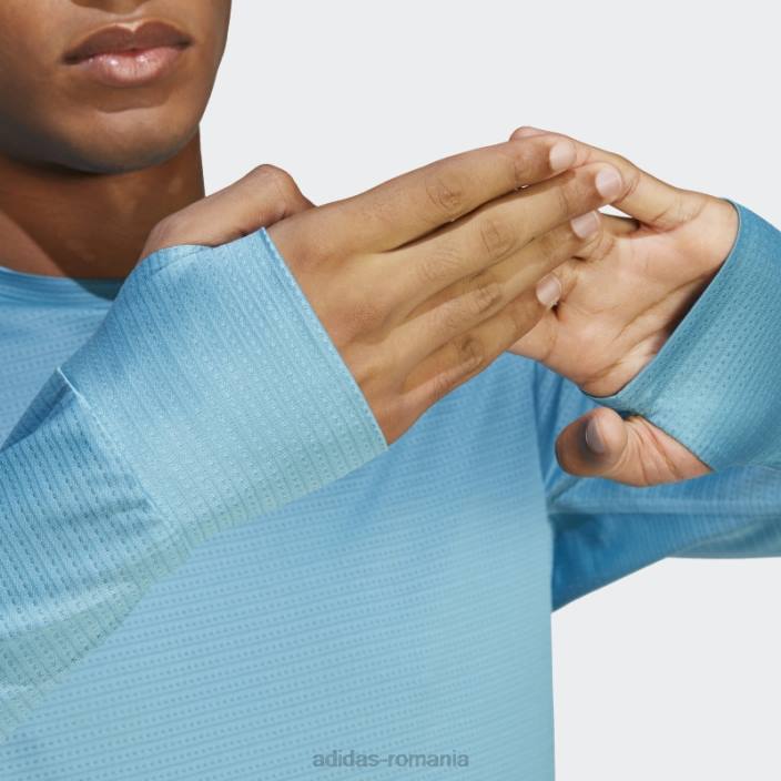 Adidas tricou cu mânecă lungă own the run albastru bărbați albastru 2JBN20624