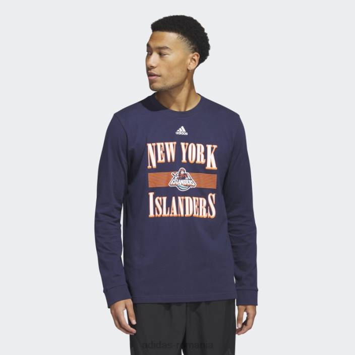 Adidas tricou cu mânecă lungă pentru playmaker de la insulele bleumarin închis bărbați bleumarin închis/nhl-nyi-510 2JBN20483