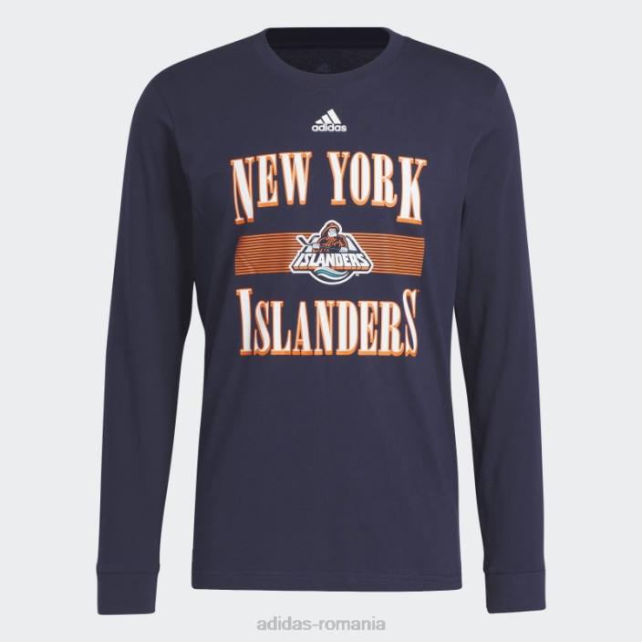 Adidas tricou cu mânecă lungă pentru playmaker de la insulele bleumarin închis bărbați bleumarin închis/nhl-nyi-510 2JBN20483