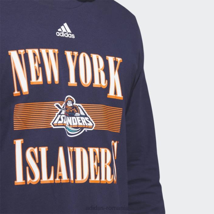 Adidas tricou cu mânecă lungă pentru playmaker de la insulele bleumarin închis bărbați bleumarin închis/nhl-nyi-510 2JBN20483