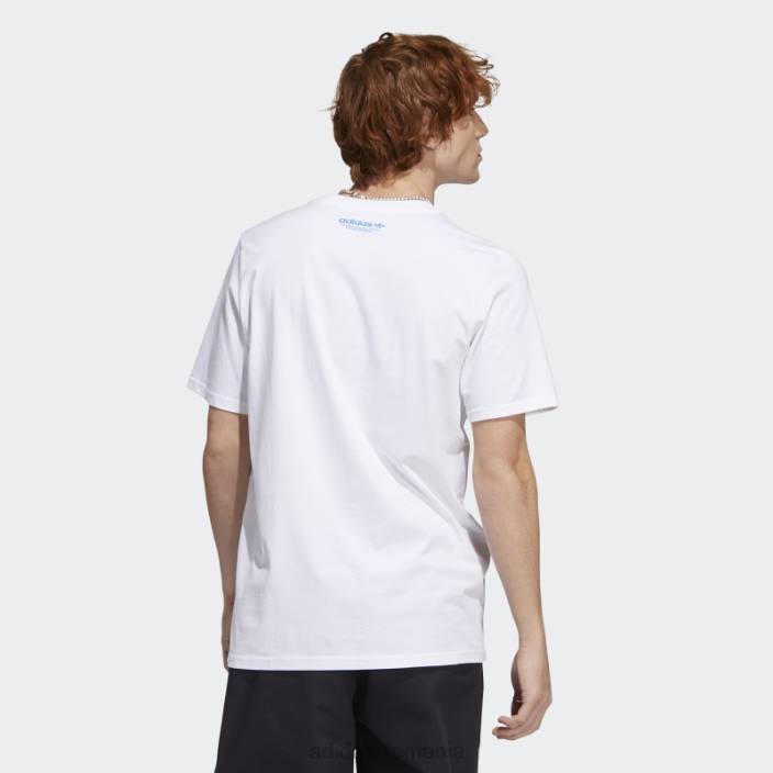 Adidas tricou cu mânecă scurtă mettz world peeps alb adidas bărbați alb/multicolor 2JBN20604