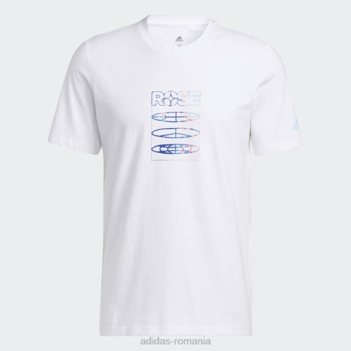Adidas tricou cu trandafir alb bărbați alb 2JBN20542