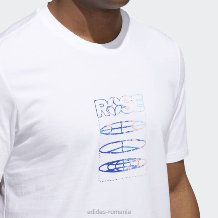 Adidas tricou cu trandafir alb bărbați alb 2JBN20542