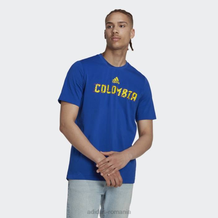 Adidas tricou cupa mondială fifa 2022 columbia albastru regal bărbați albastru regal 2JBN20660