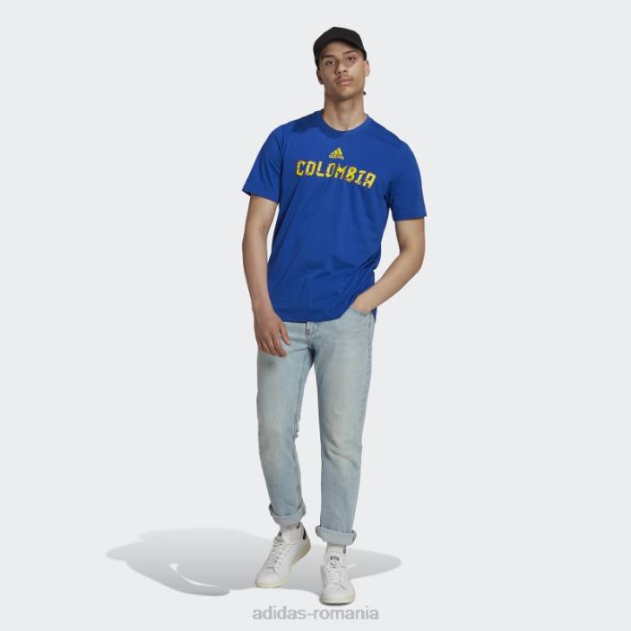 Adidas tricou cupa mondială fifa 2022 columbia albastru regal bărbați albastru regal 2JBN20660