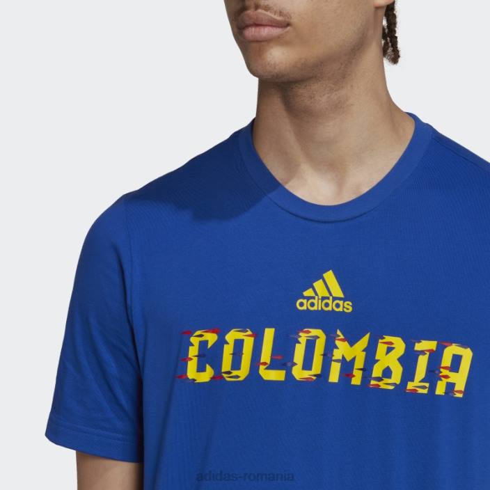 Adidas tricou cupa mondială fifa 2022 columbia albastru regal bărbați albastru regal 2JBN20660