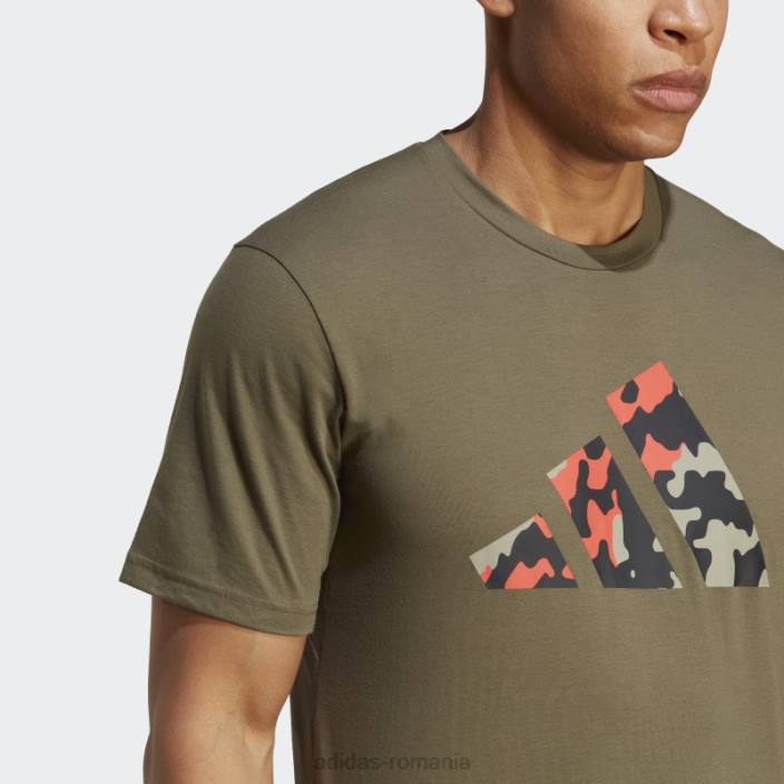 Adidas tricou de antrenament cu logo sezonier train essentials olive adidas bărbați măsline 2JBN20586