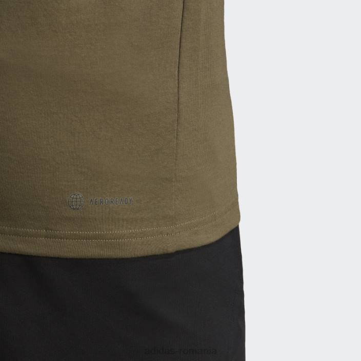 Adidas tricou de antrenament cu logo sezonier train essentials olive adidas bărbați măsline 2JBN20586