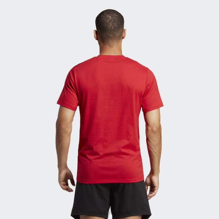 Adidas tricou de antrenament de la scarlet train essentials feelready bărbați stacojiu/negru 2JBN20260