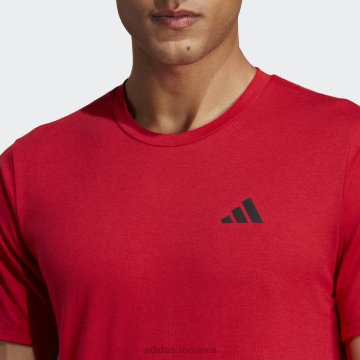 Adidas tricou de antrenament de la scarlet train essentials feelready bărbați stacojiu/negru 2JBN20260