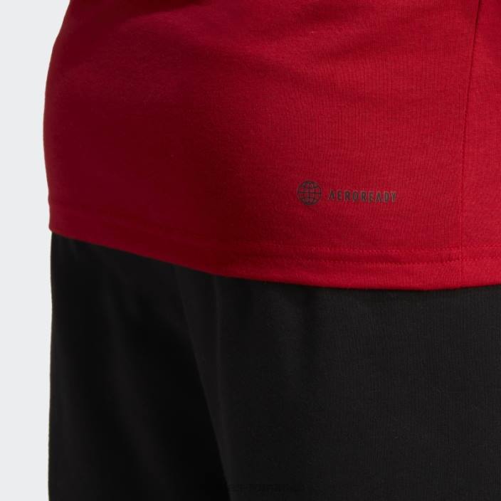 Adidas tricou de antrenament de la scarlet train essentials feelready bărbați stacojiu/negru 2JBN20260
