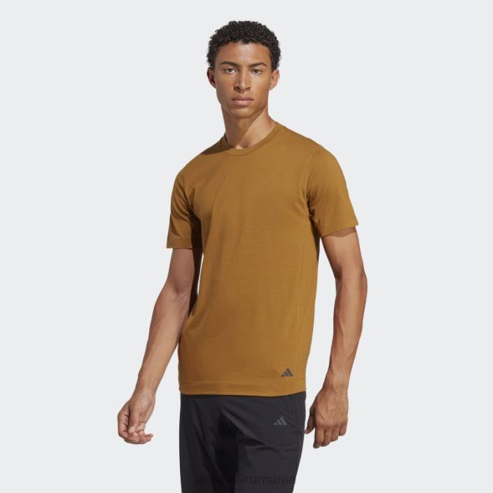 Adidas tricou de antrenament yoga bronz bărbați bronz 2JBN20587
