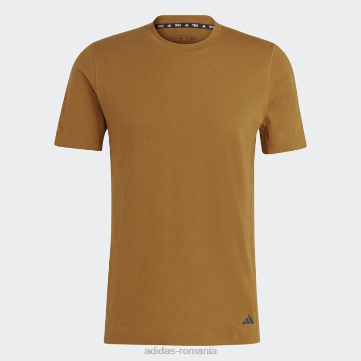 Adidas tricou de antrenament yoga bronz bărbați bronz 2JBN20587