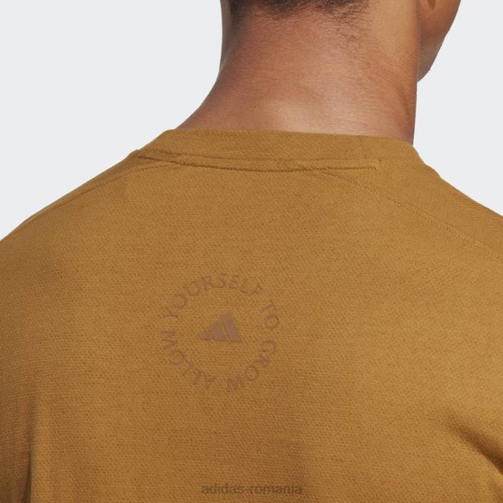 Adidas tricou de antrenament yoga bronz bărbați bronz 2JBN20587