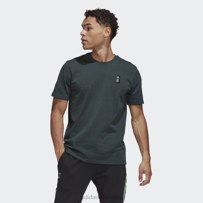 Adidas tricou din bumbac grea real madrid tiro 21 lifestyler verde bărbați verde 2JBN20852