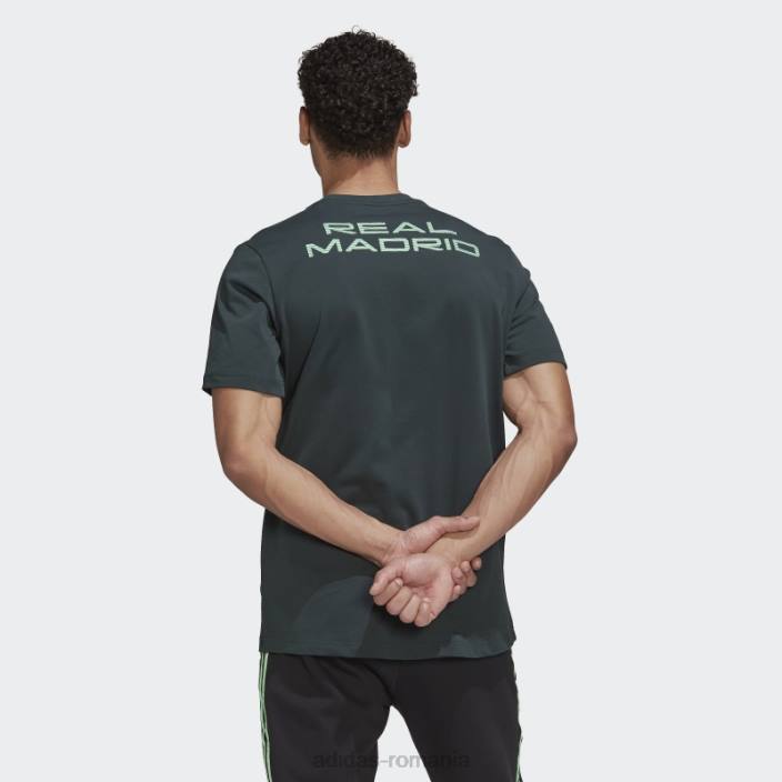Adidas tricou din bumbac grea real madrid tiro 21 lifestyler verde bărbați verde 2JBN20852