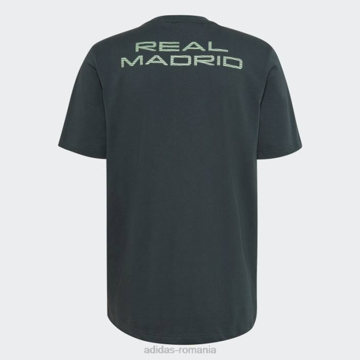 Adidas tricou din bumbac grea real madrid tiro 21 lifestyler verde bărbați verde 2JBN20852