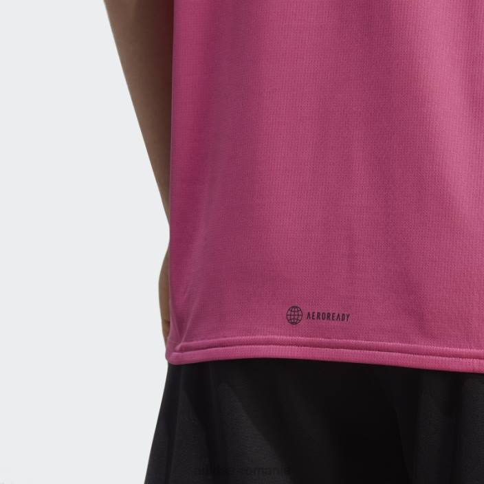 Adidas tricou fucsia conceput pentru mișcare hiit antrenament bărbați fucsia/negru 2JBN20632