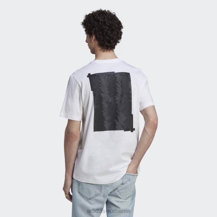 Adidas tricou grafic juventus alb bărbați alb 2JBN20419