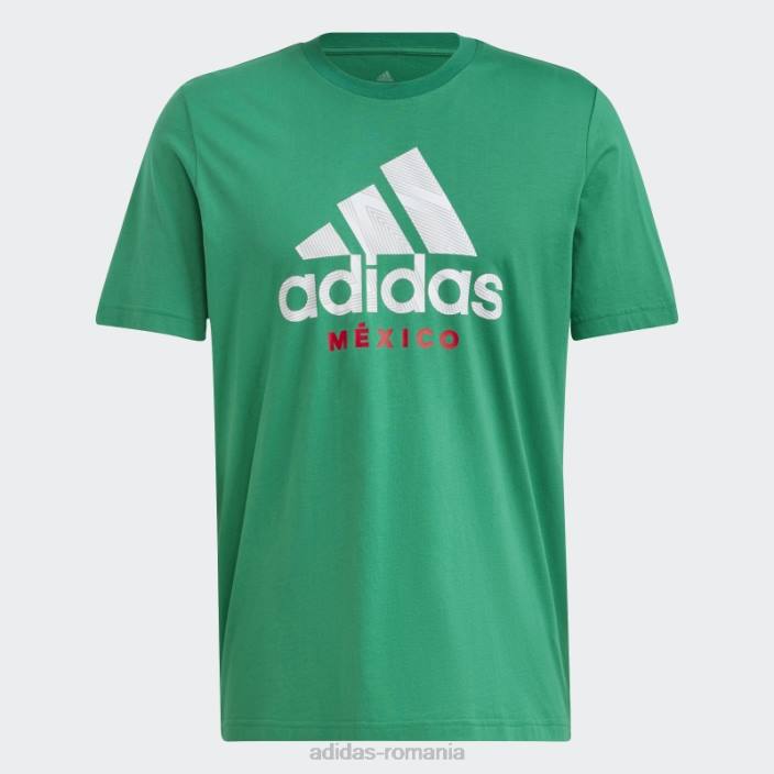 Adidas tricou grafic mexic verde bărbați verde 2JBN20732