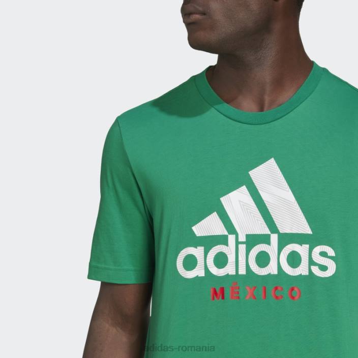 Adidas tricou grafic mexic verde bărbați verde 2JBN20732