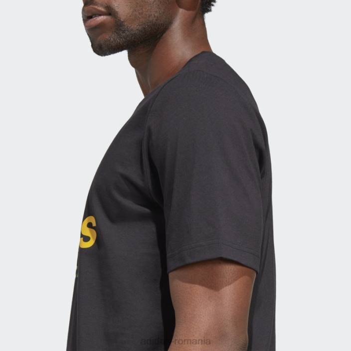 Adidas tricou grafic negru Jamaica bărbați negru 2JBN20261
