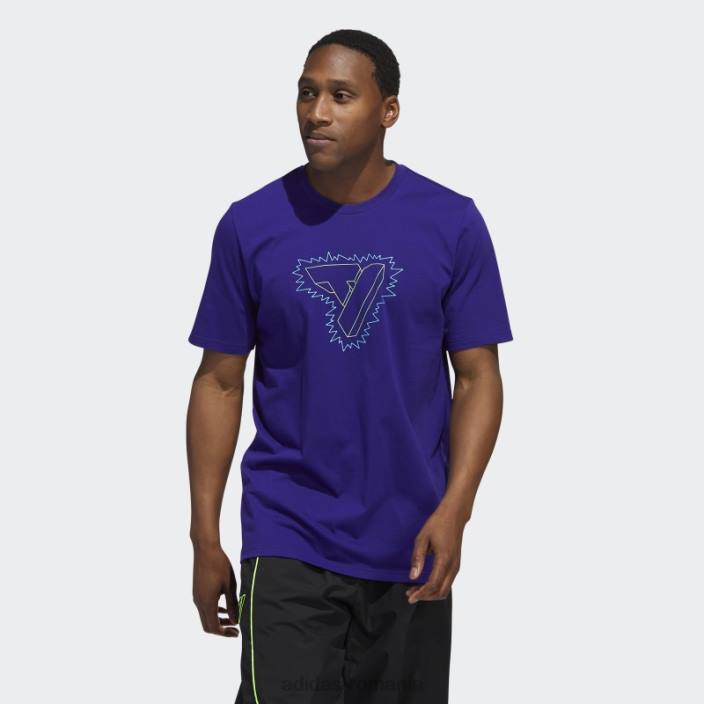 Adidas tricou grafic trae violet bărbați Violet 2JBN20678