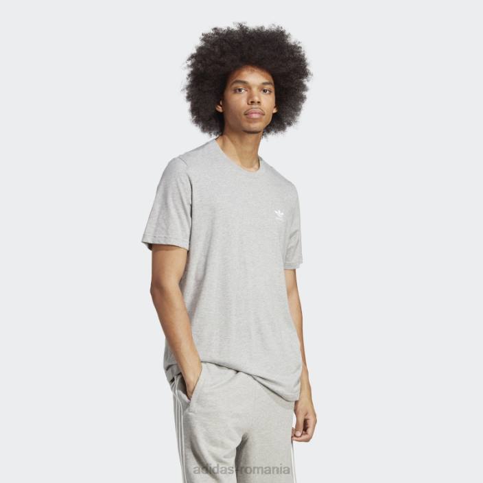 Adidas tricou gri mediu trefoil essentials adidas bărbați gri mediu 2JBN20595