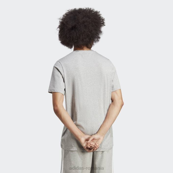 Adidas tricou gri mediu trefoil essentials adidas bărbați gri mediu 2JBN20595