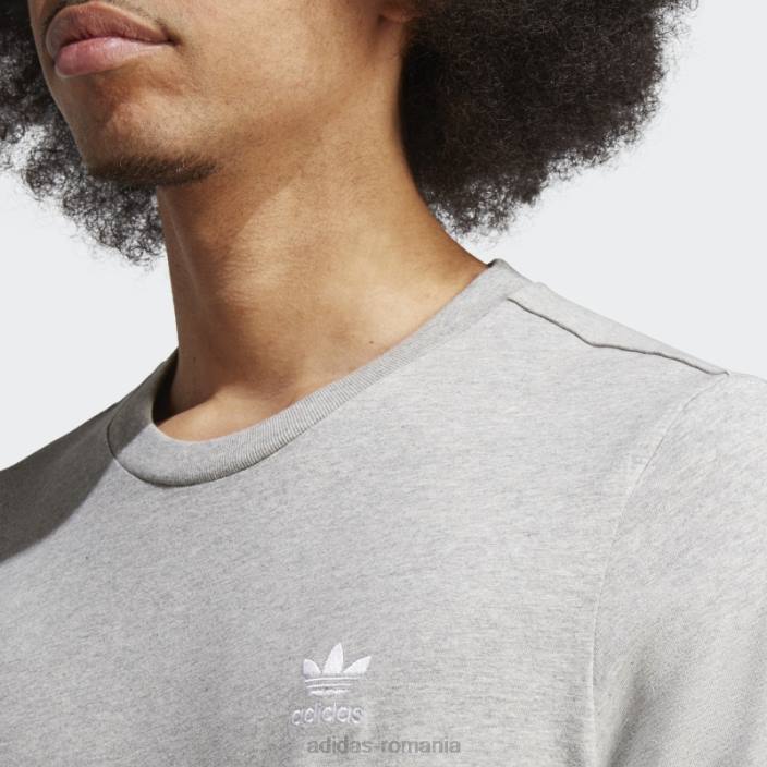 Adidas tricou gri mediu trefoil essentials adidas bărbați gri mediu 2JBN20595