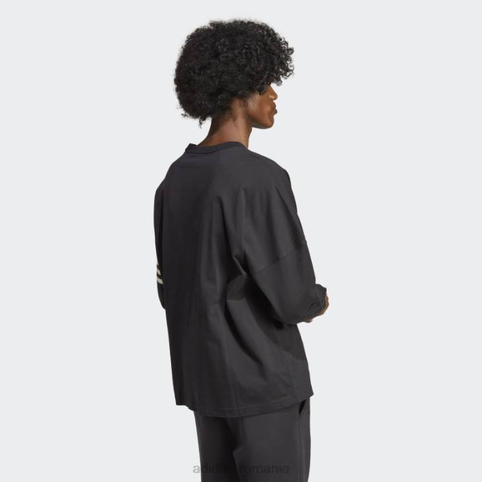 Adidas tricou negru adicolor neuclassics cu mânecă lungă bărbați alb negru 2JBN20417