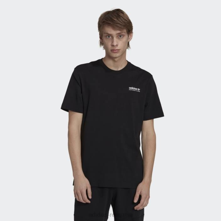 Adidas tricou negru aventura munte spate fierbinte bărbați negru 2JBN20371