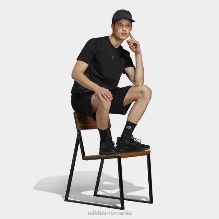 Adidas tricou negru de evadare a orașului adidas bărbați negru 2JBN20373