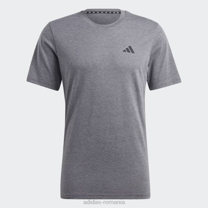 Adidas tricou pentru antrenament gri închis, Heather Train essentials feelready bărbați gri închis ericiu/alb/negru 2JBN20273