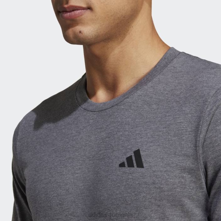Adidas tricou pentru antrenament gri închis, Heather Train essentials feelready bărbați gri închis ericiu/alb/negru 2JBN20273