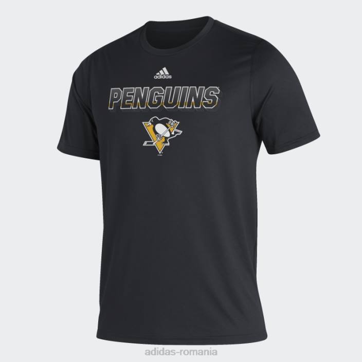 Adidas tricou pinguini negri bărbați negru/multi 2JBN20693