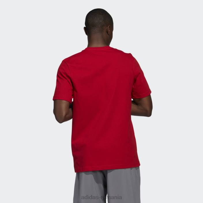 Adidas tricou roșu bărbați roșu/ncaa-rut-7a4-1 2JBN20365