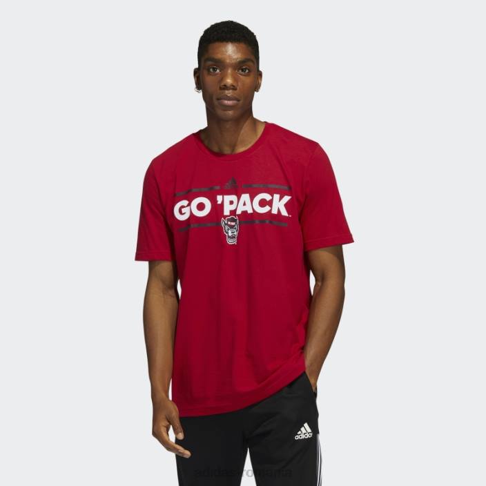 Adidas tricou roșu de haită de lup bărbați roșu/ncaa-ncs-749-1 2JBN20734