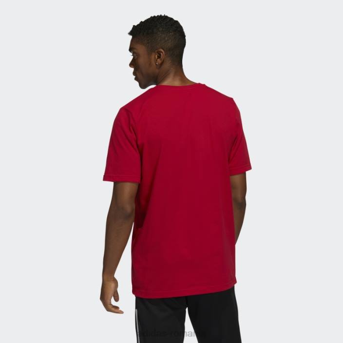 Adidas tricou roșu de haită de lup bărbați roșu/ncaa-ncs-749-1 2JBN20734