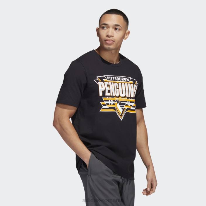 Adidas tricou stilat penguins playmaker multi bărbați negru/multi 2JBN20165