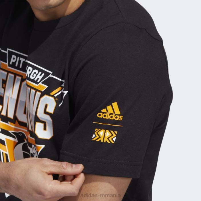 Adidas tricou stilat penguins playmaker multi bărbați negru/multi 2JBN20165